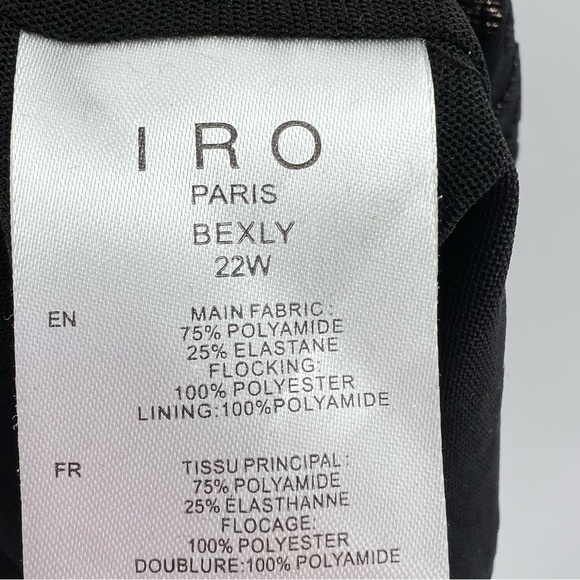 IRO NWT Bexly Leopard Metallic Asymmetrical Midi Dress size 44 (US 12) - Picture 10 of 11